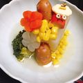 Rika☆Rin's cooksnap of when they made 節分☆キャラ弁当☆カニカマ1本、鬼4つ☆.