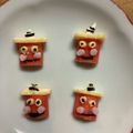 あっぷるあさい's cooksnap of when they made 節分☆キャラ弁当☆カニカマ1本、鬼4つ☆.