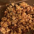 えーちゃんまん★'s cooksnap of when they made お母さんの味を求めて、おにぎり具☆卵みそ.