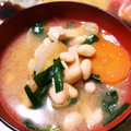 スヌーピ♡'s cooksnap of when they made 節分豆の具だくさんみそ汁☆残った豆の活用.