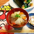 gomapon's cooksnap of when they made 絶品！根菜といわしのつみれ汁♪.