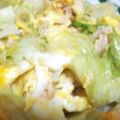 まなぽー。's cooksnap of when they made レタス・ツナ・卵の炒め物.