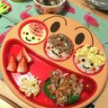 まあ子さん's cooksnap of when they made 節分キャラごはん☆そぼろヘアーの鬼ギリ～.