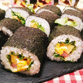 あゆまんま♪'s cooksnap of when they made 節分恵方巻き★片栗粉でふんわり長い卵焼き.