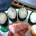ゆいランラン's cooksnap of when they made チーズちくわの海苔巻き.