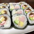 ｒｅｉｓｕｋｅ's cooksnap of when they made ハートが可愛い！魚ニソの彩りサラダ巻き♡.