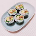 まあまま☆0403's cooksnap of when they made いわしの蒲焼缶で♪巻き寿司（恵方巻き）.