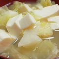 あゆたっくん's cooksnap of when they made キャベツと豆腐と油揚げの味噌汁.
