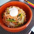 バカリャウ's cooksnap of when they made フライパン１つで超簡単☆ビビンバ風丼☆.