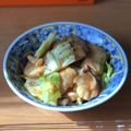 犬Gyami's cooksnap of when they made 鶏むね肉とキャベツのオーロラ炒め.
