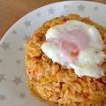 ナゴヤコーチン's cooksnap of when they made キムタクご飯◎沢庵にキムチ炒飯とベーコン.