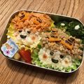 YKangelica's cooksnap of when they made 節分キャラごはん☆そぼろヘアーの鬼ギリ～.