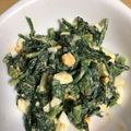 オタンコシェフ's cooksnap of when they made ほうれん草と玉子のゴママヨ和え.