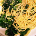 67luna's cooksnap of when they made ほうれん草とじゃこの和風パスタ.