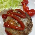 どらどらもん's cooksnap of when they made アレルギー対応◎シンプル簡単ハンバーグ♪.
