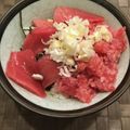在宅勤務のおじさん's cooksnap of when they made マグロネギトロ丼　甘めのお醤油タレで！.