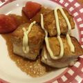 cafe55's cooksnap of when they made 鶏胸肉で＊豆腐の挟み焼き照り焼きマヨ＊.