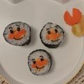 えこちゃーみんぐ's cooksnap of when they made 節分 アンパンマン飾り巻き寿司 キャラ弁.