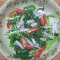 おはなすき's cooksnap of when they made 洋風 お浸し 【ほうれん草・ミニトマト】.