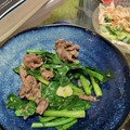 rietapu's cooksnap of when they made 牛肉とほうれん草の甘辛炒め.