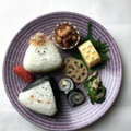 ＥＭＩ１９８０８２３'s cooksnap of when they made 節分おにぎり♪♪鬼とおかめさん♪♪.