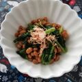 ☆hikonyan☆'s cooksnap of when they made 朝食に☆納豆ほうれん草.
