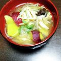 ひなたのねこやなぎ's cooksnap of when they made 秋の味覚♪さつまいもの味噌汁.