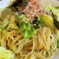 giginet's cooksnap of when they made 豚バラと春キャベツのポン酢和風パスタ.