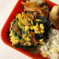 しげくん☆'s cooksnap of when they made ほうれん草＆カニカマの卵炒め.