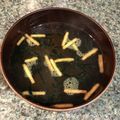 栗丸うさぎ's cooksnap of when they made お茶漬けの素で！なんちゃってお吸い物♪.