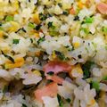 ドラちゃん♪'s cooksnap of when they made 簡単！小松菜チャーハン☆☆幼児食☆☆.