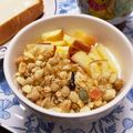 ☆あいちゃん's cooksnap of when they made 朝食に☆林檎シリアルヨーグルト.