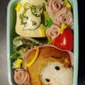 ひめくま４８'s cooksnap of when they made ツムツムキャラ弁☆美女と野獣 ベル.