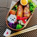 ハッピーみっけ♪'s cooksnap of when they made アイス棒で手が汚れない肉巻きおにぎり.
