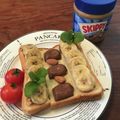 こつゆ514's cooksnap of when they made スキッピーで★バナナピーナッツトースト★.
