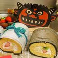 かめこげこ's cooksnap of when they made 節分にホケミで恵方巻シフォンロールケーキ.