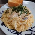 はらへりはら's cooksnap of when they made 【牛乳でOK】明太子クリームパスタ.