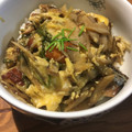 かいや's cooksnap of when they made さんまの蒲焼（缶詰）と水菜の卵とじ.