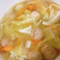 まりぴぴ♡'s cooksnap of when they made 鶏団子のスープ.