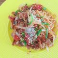 おはなすき's cooksnap of when they made 豚肉とトマト缶の疲労回復パスタ♬.
