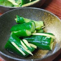 diggy's cooksnap of when they made 簡単♪きゅうりの昆布茶漬け.