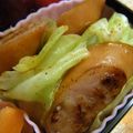 こうまさmam's cooksnap of when they made 弁当ｷｬﾍﾞﾂとｳｲﾝﾅｰのｶﾚｰ炒め.