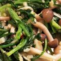 しおりんり's cooksnap of when they made #無限！春菊のニンニク炒め.