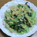 55才のおじさん's cooksnap of when they made 簡単！小松菜と卵の炒め物.