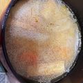 騎士団長EM's cooksnap of when they made ［お味噌汁 だしパック 具だくさん］.