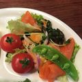 こつゆ514's cooksnap of when they made 水菜とスモークサーモンのサラダ.