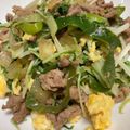 けんよこ's cooksnap of when they made 子供もパクパク水菜とひき肉の炒め物.