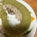 ポリシーチョコ's cooksnap of when they made 抹茶ロールケーキ.
