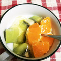 ☆yopipi's cooksnap of when they made 簡単！キウイみかんヨーグルト.