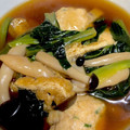 ごふぁんだ's cooksnap of when they made ☆10分で！鶏団子と小松菜のしょうゆ餡☆.